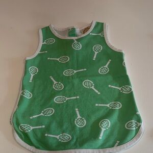 Beaufort bonnet Green Tennis-Print Kids  Sleeveless Sleep top